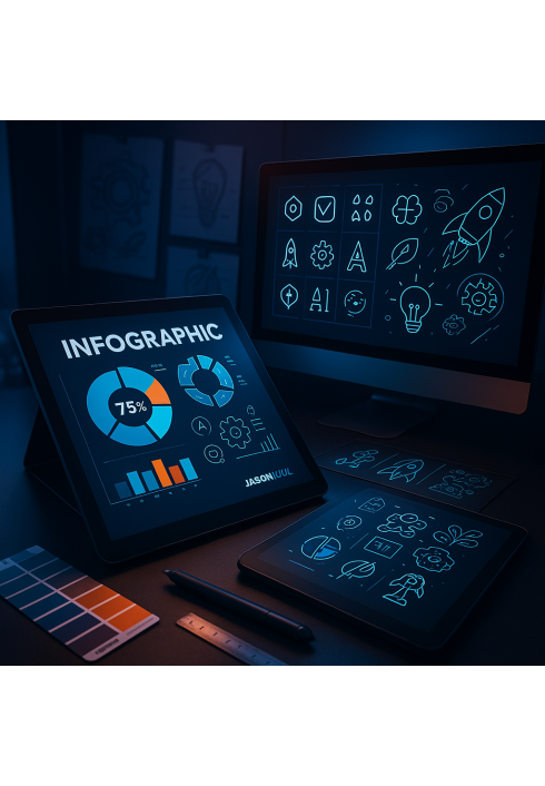 Bespoke Illustrations, Icons & Infographics